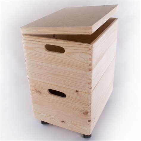 wood box with metal lid|stackable wooden boxes with lids.